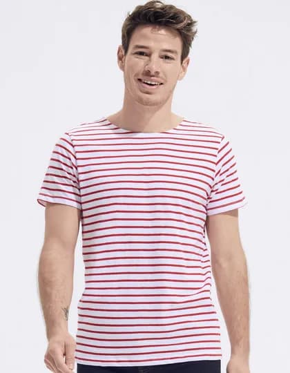 Men’s Round Neck Striped T-Shirt Miles