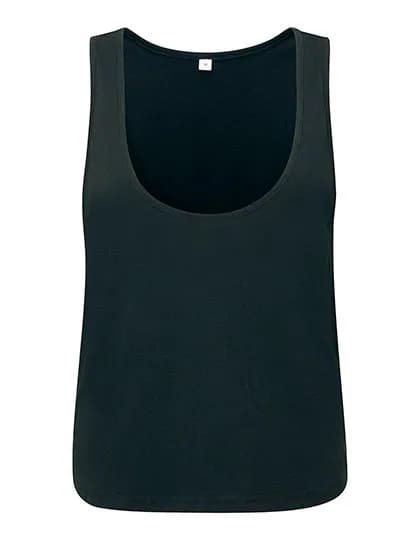 Women’s Organic Crop Vest – Noir