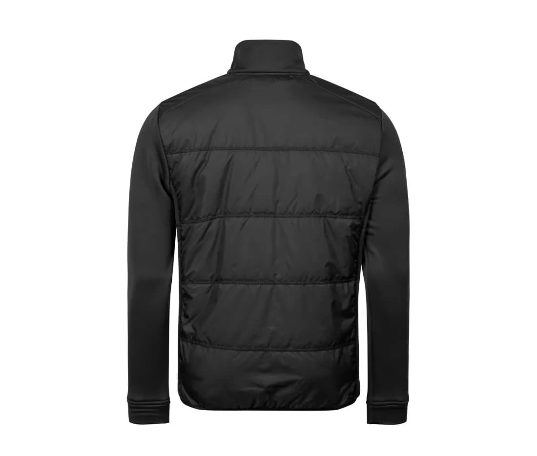Hybrid-Stretchjacke – Schwarz – Rückansicht