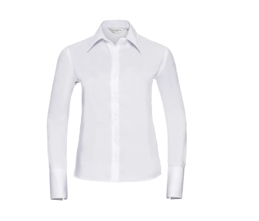Chemise manches longues «Ultimate» sans repassage femme – Blanc