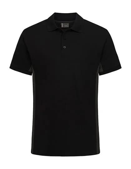 Unisex Contrast Polo – Schwarz / Anthrazit