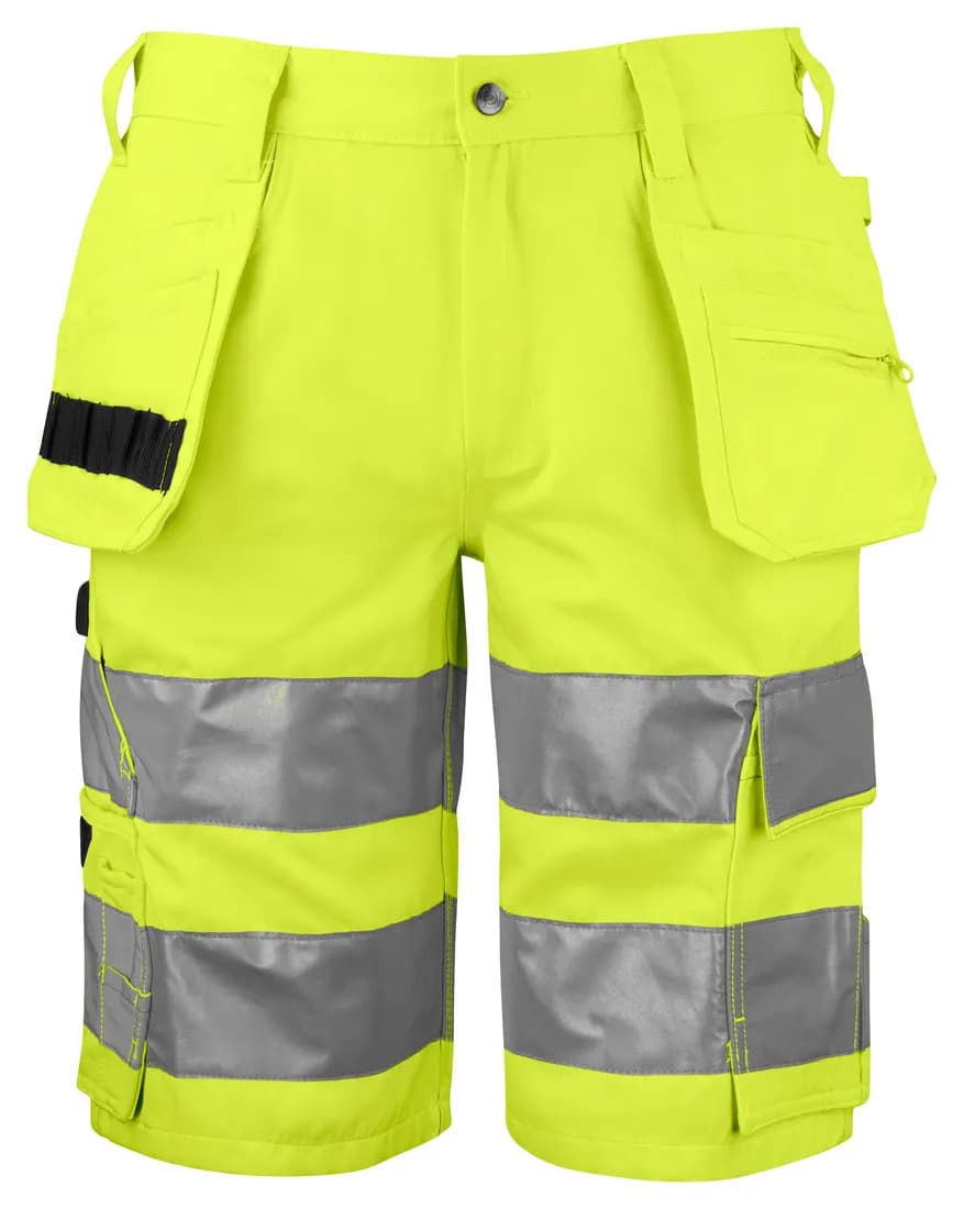 6535 Warnschutz Shorts mit Hängetaschen EN ISO 20471 Klasse 2 Moderner Schnitt