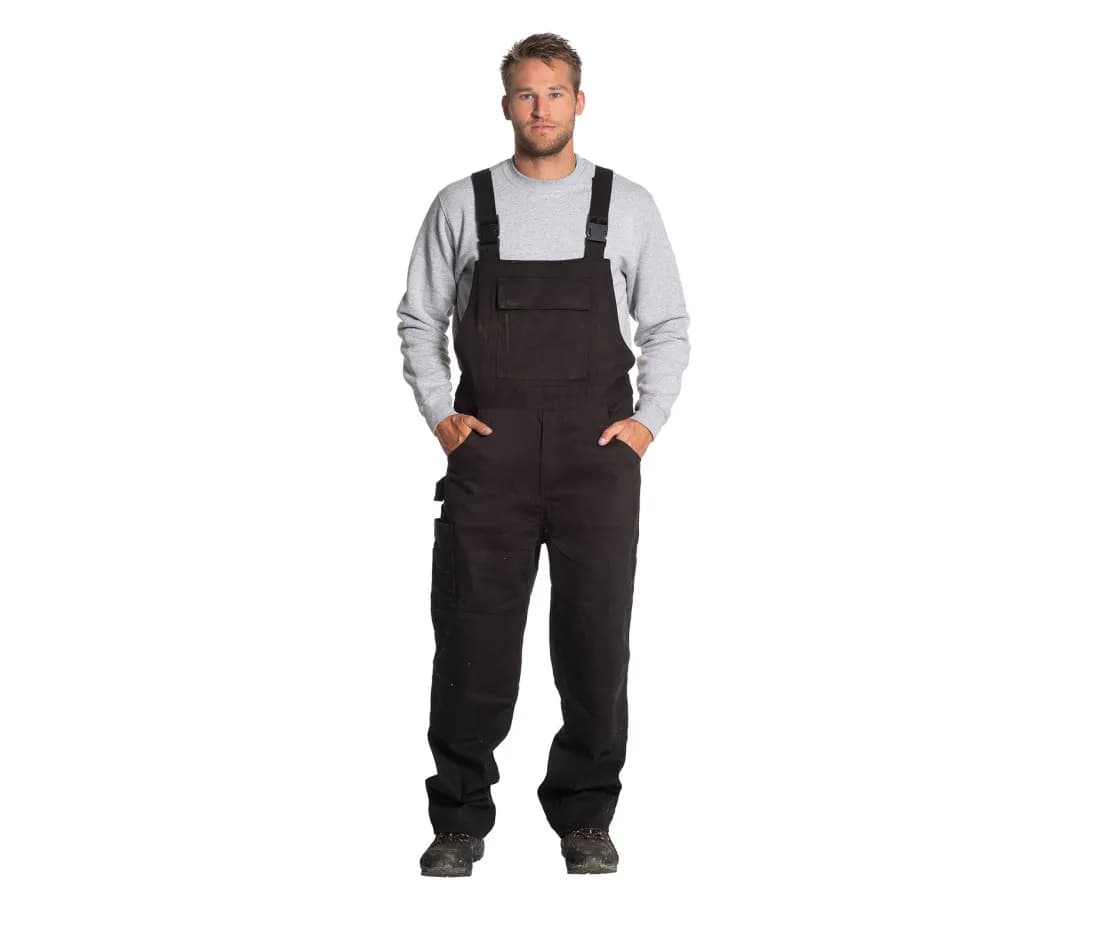Latzhose aus Stretch-Baumwolle Wasserabweisend