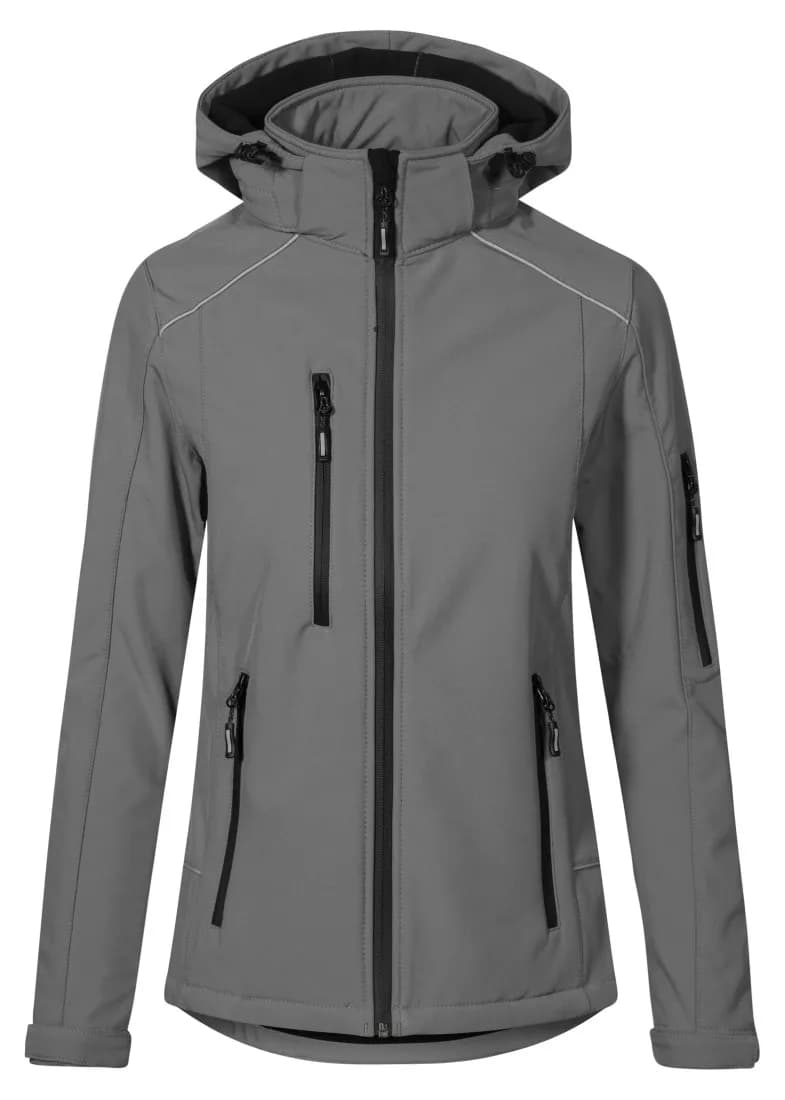 Damen warme Softshelljacke – Grau