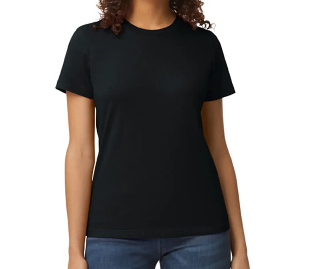Damen T-Shirt «Softstyle Midweight» – Schwarz