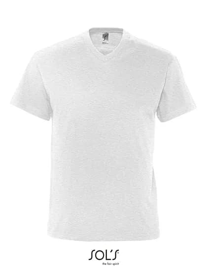 V-Neck T-Shirt Victory – Hellgrau meliert