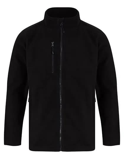 Recycled Polyester Microfleece Jacket – Schwarz