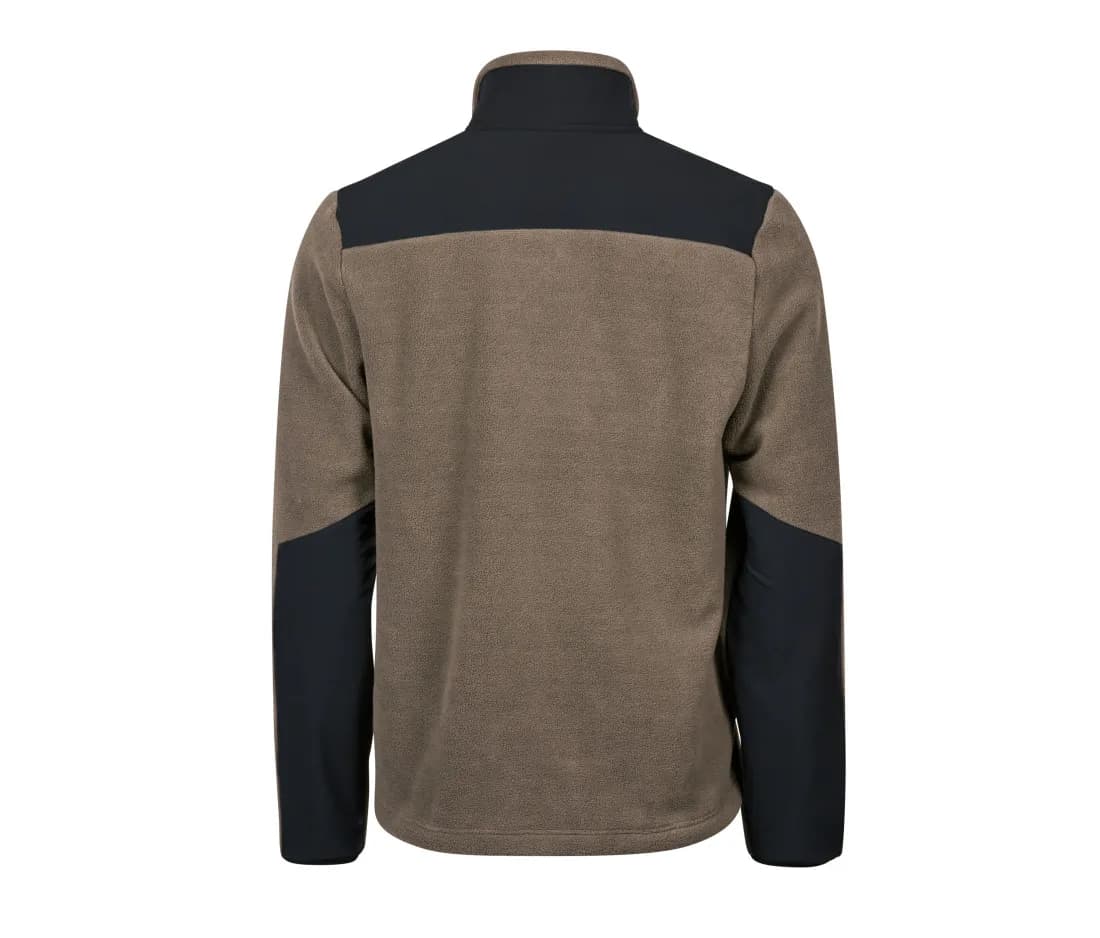 Mountain Fleece – Sand / Schwarz – Rückansicht