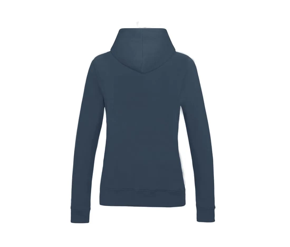 Sweat à capuche «College» femme – Bleu – vue de dos