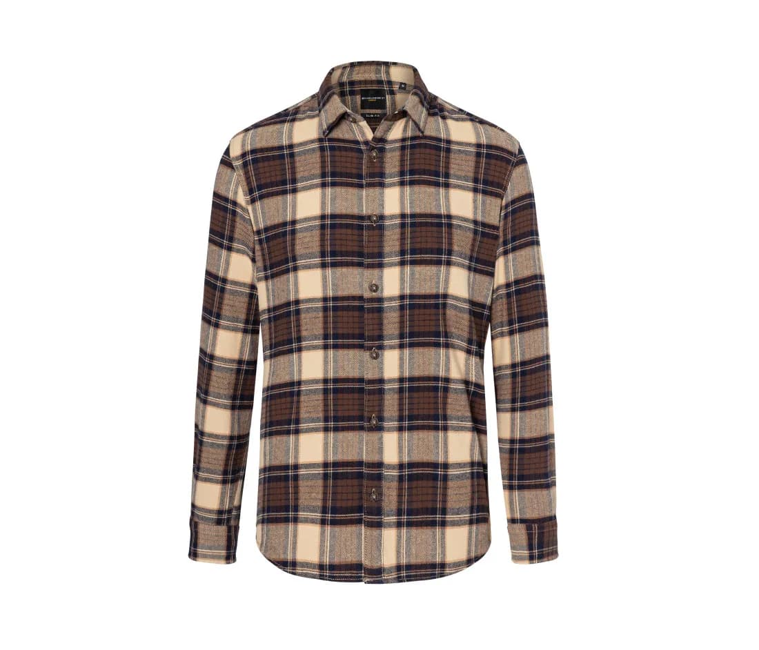 Herren Karohemd «Urban-Trend» – Sand