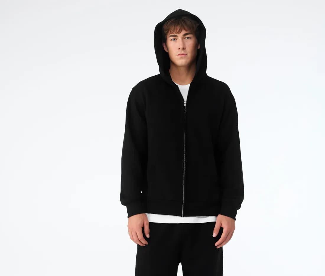 Unisex Heavy Full Zip Hoodie