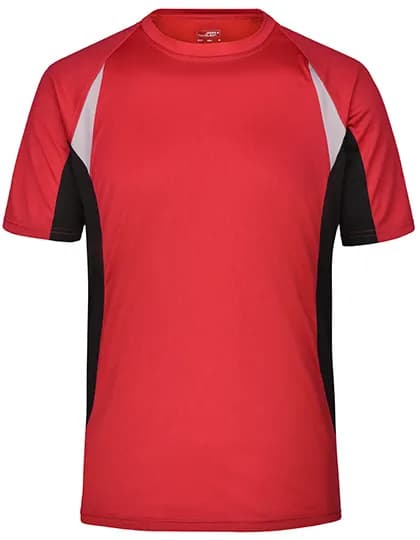 Men’s Running-T – Rot / Schwarz