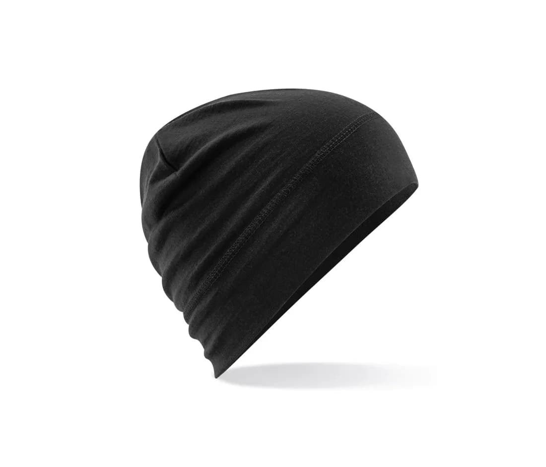 Merino Beanie – Schwarz