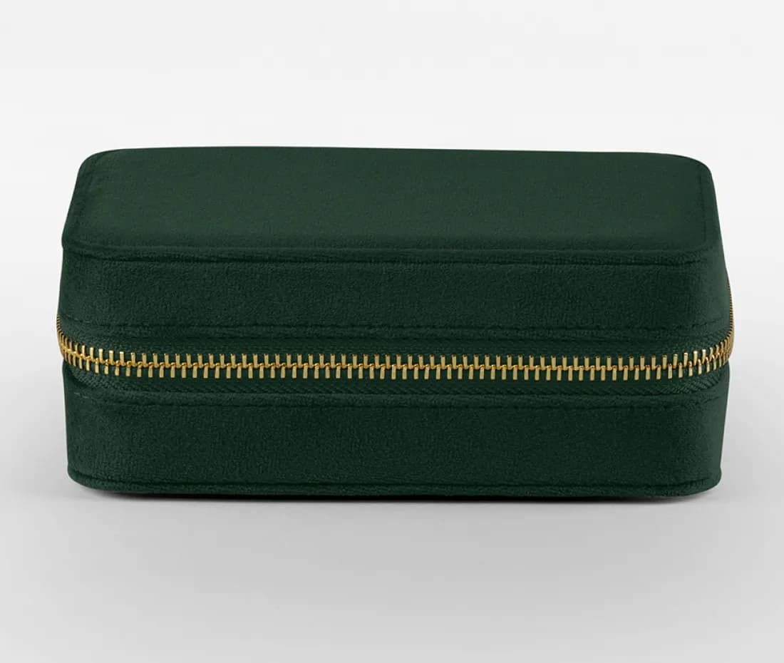 Velvet Jewellery Case – Dunkelgrün