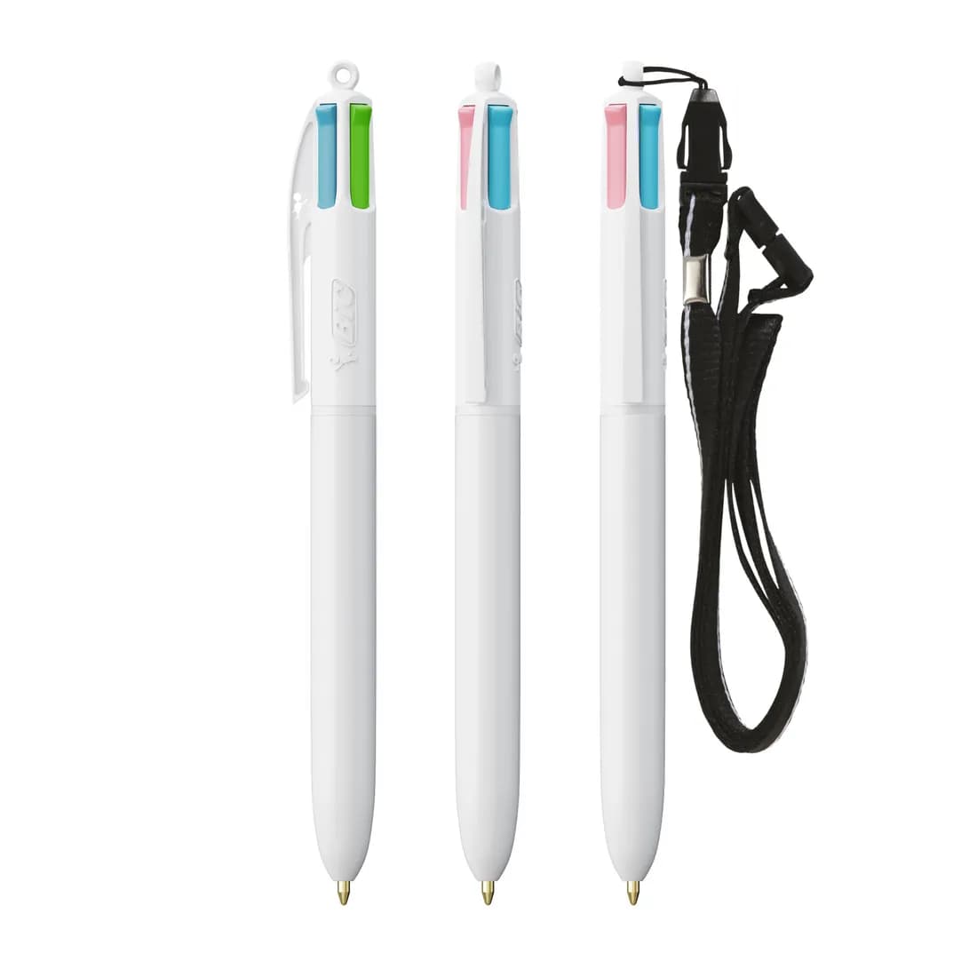BIC® 4 Colours® Fashion mit Lanyard Kugelschreiber