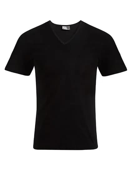 Men’s Slim Fit V-Neck-T – Noir