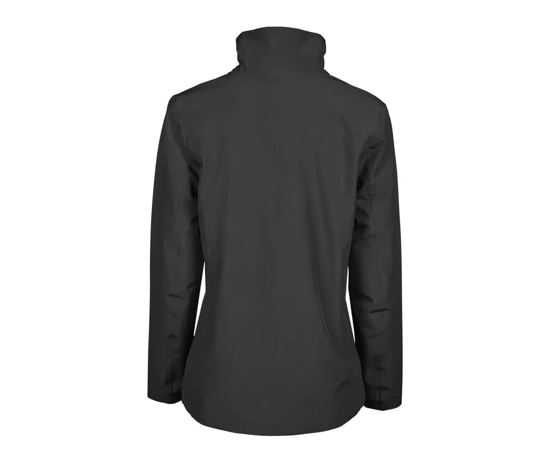 Damen Allwetterjacke – Schwarz – Rückansicht