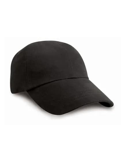Low Profile Heavy Brushed Cotton Cap – Schwarz