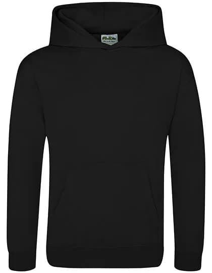 Kids’ Sports Polyester Hoodie – Schwarz