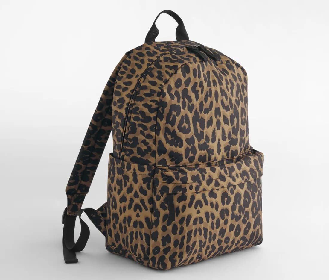 Sac à dos imprimé léopard
