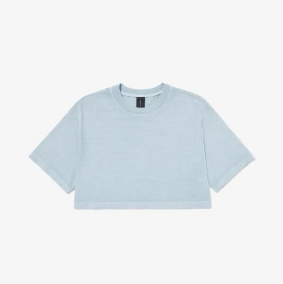 T-shirt court épais délavé femme – Denim