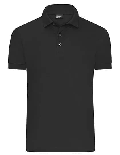 Men’s Mercerised Polo – Schwarz