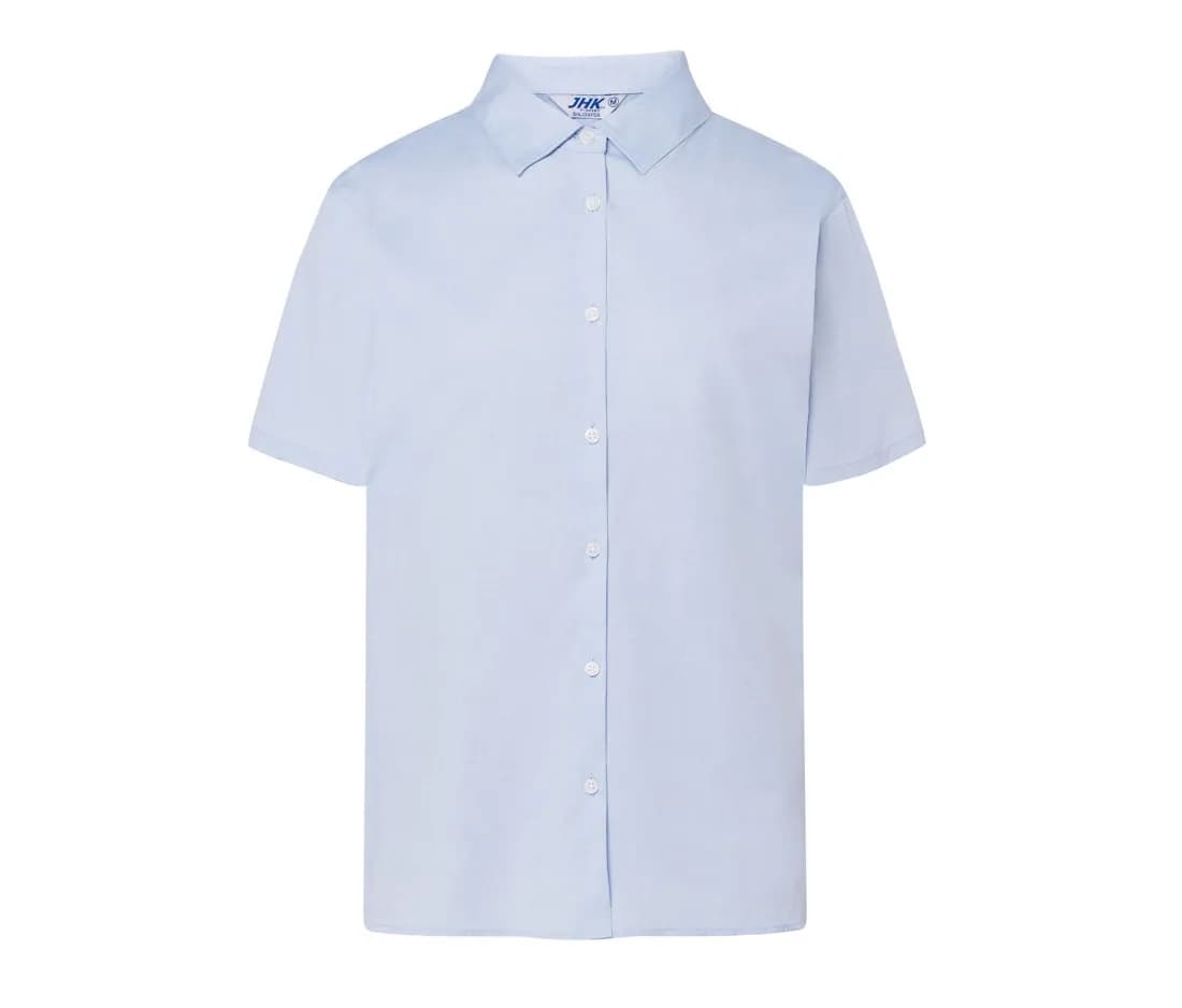 Lady Casual & Business Ss Oxford Shirt – Bleu ciel