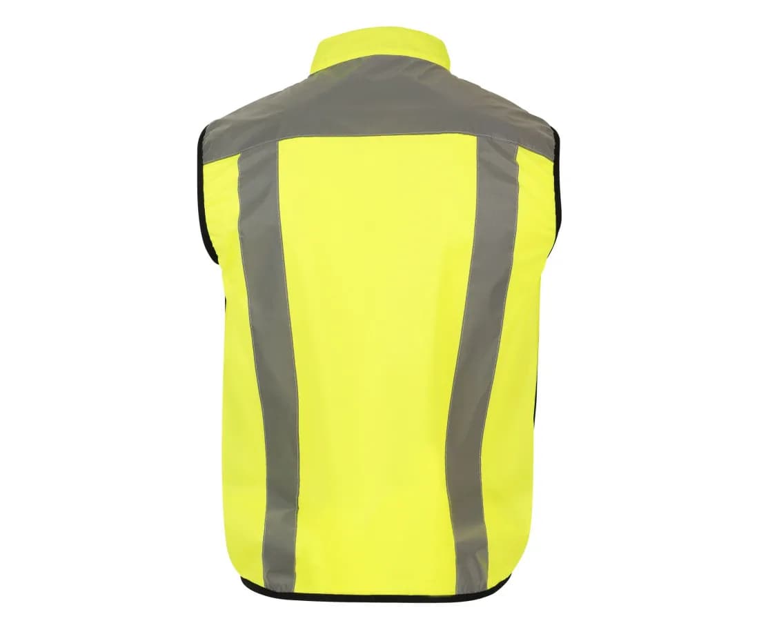Gilet fonctionnel haute visibilité «Mobility» – Jaune – vue de dos
