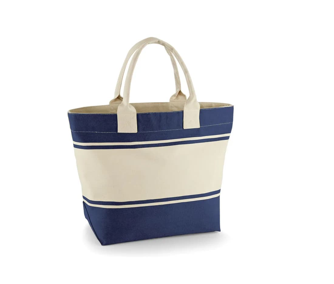 Sac en toile «Deck» – Marine / Blanc