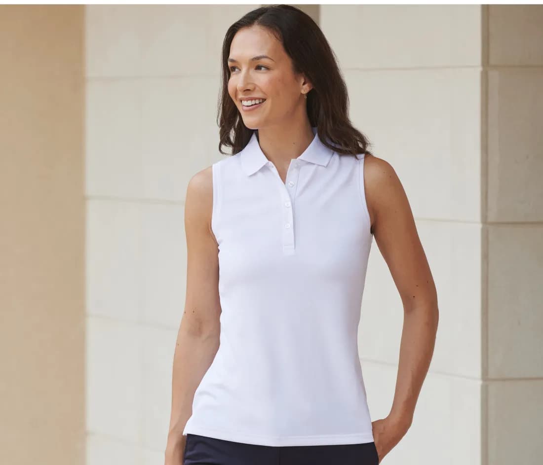 Ladies' Sleeveless Coolplus® Polo Shirt