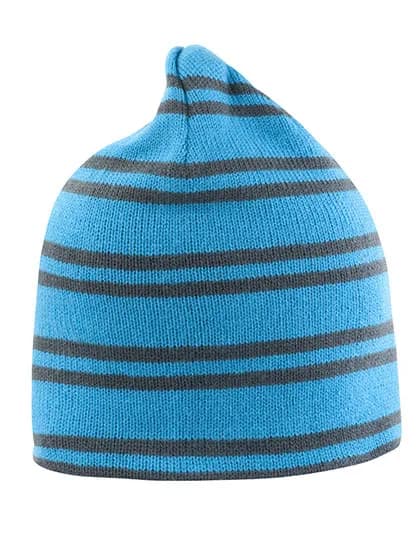 Team Reversible Beanie – Türkis / Grau
