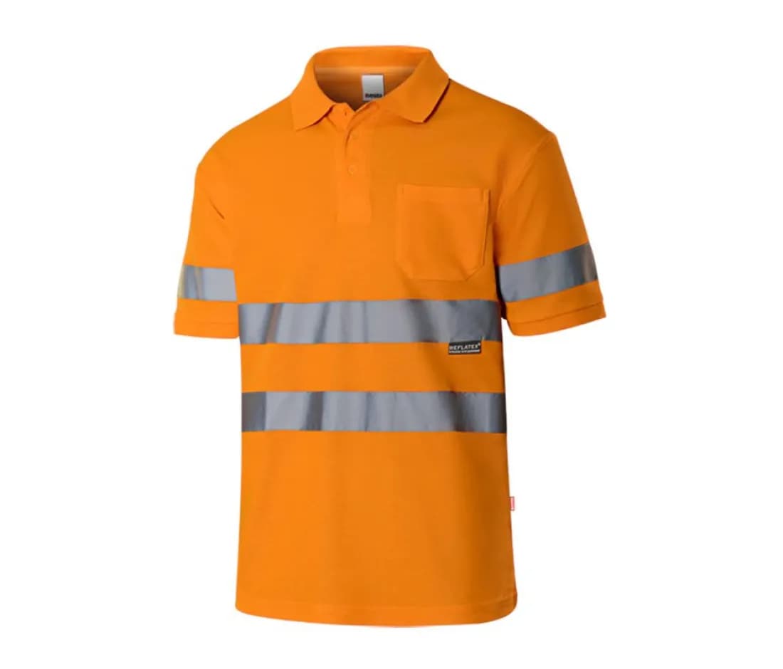 Warnschutz-Poloshirt Kurzarm – Warnorange