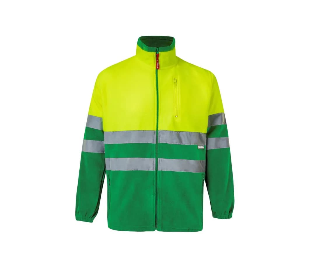 Veste polaire bicolore haute visibilité
