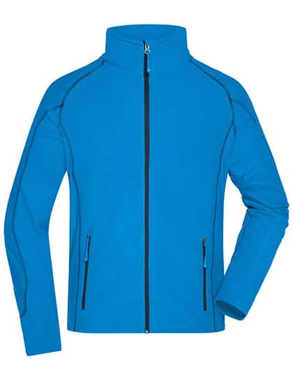 Men’s Structure Fleece Jacket – Türkis / Marine