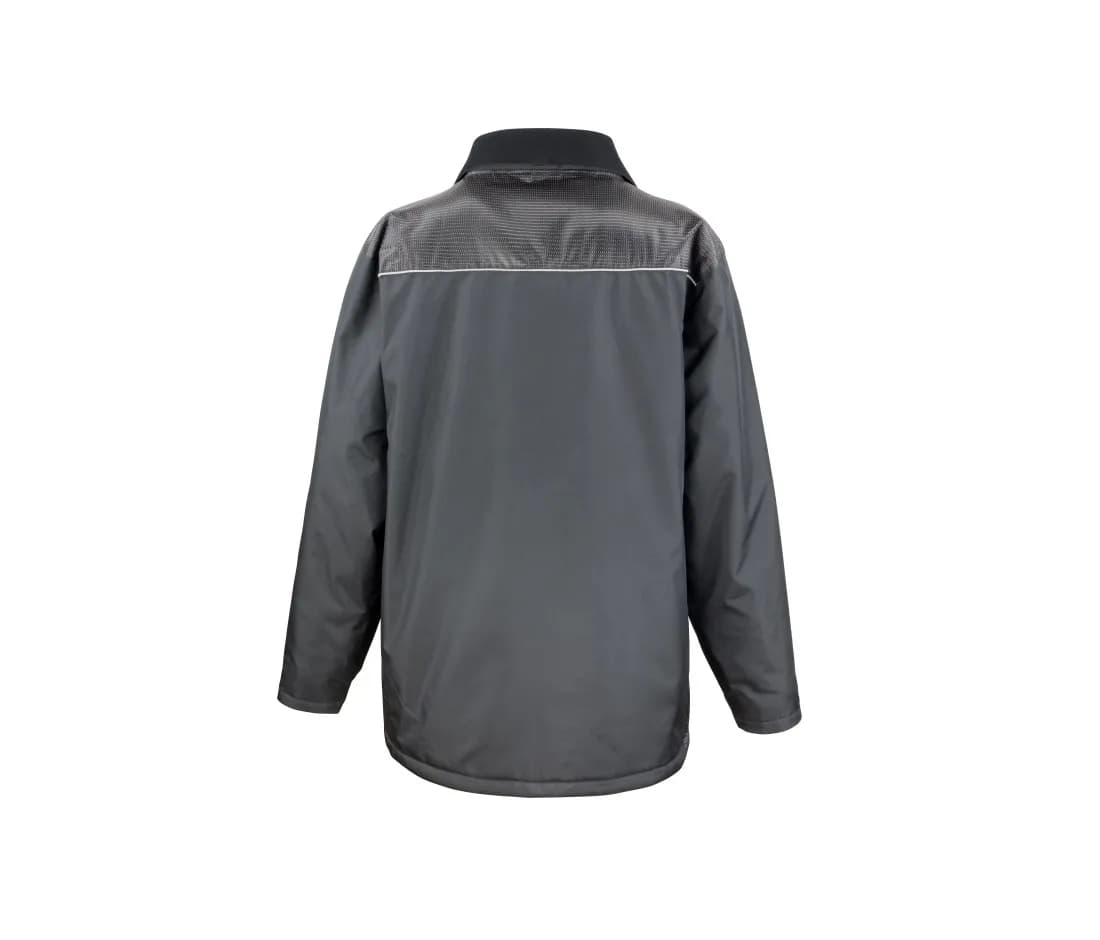 Manteau long «Vostex» – Noir – vue de dos