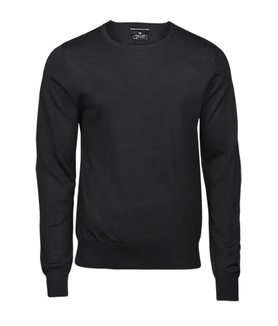 Pull col rond en mérinos homme