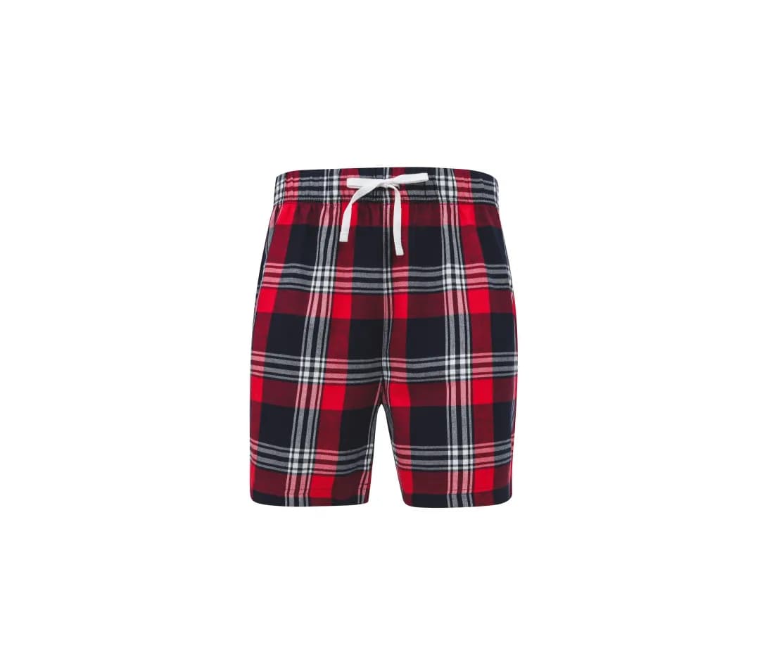 Herren Lounge-Shorts mit Tartanmuster