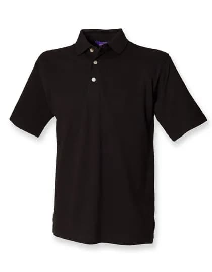 Classic Cotton Piqué Polo Shirt – Schwarz
