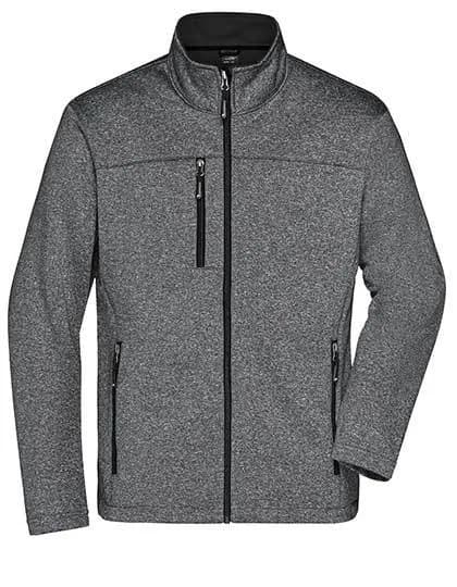 Men’s Softshell Jacket – Anthracite chiné / Noir