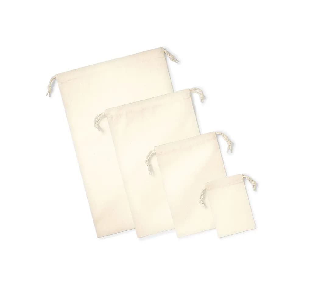 Sac à cordon bio «Premium» – Naturel