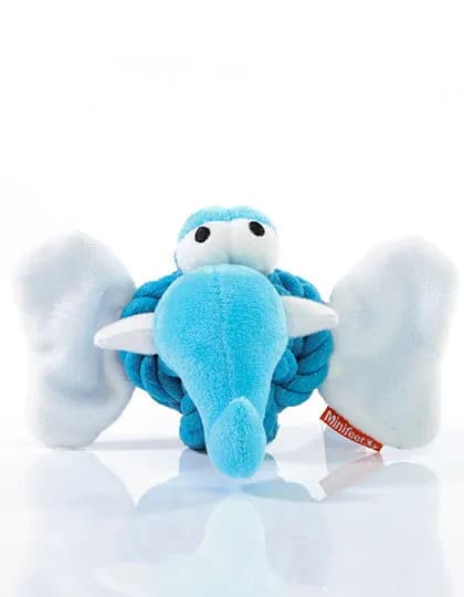 MiniFeet® Dog Toy Knotted Animal Elephant – Blau