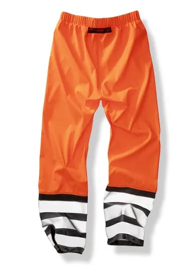 Heavy Duty Prism PU Safe & Dry Trouser with Recycled Backing – Warnorange / Schwarz