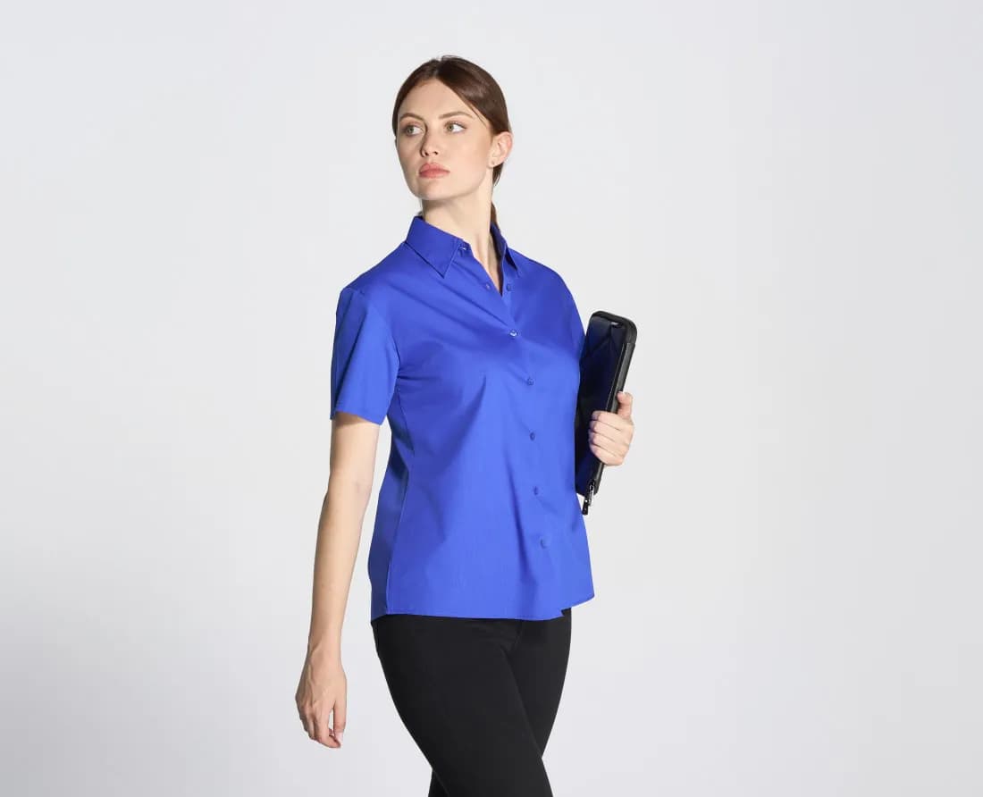 Lady Casual & Business Ss Shirt Poplin