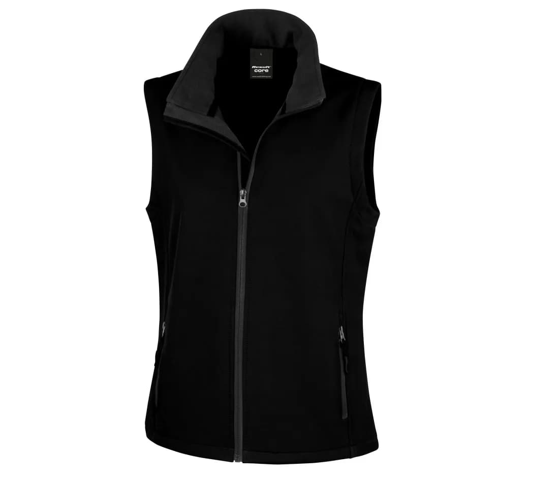 Bodywarmer softshell imprimable femme