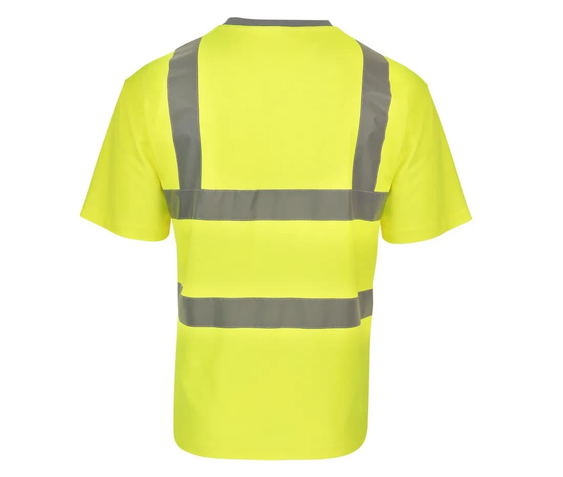Hi-Vis Polycotton T-Shirt – Jaune – vue de dos