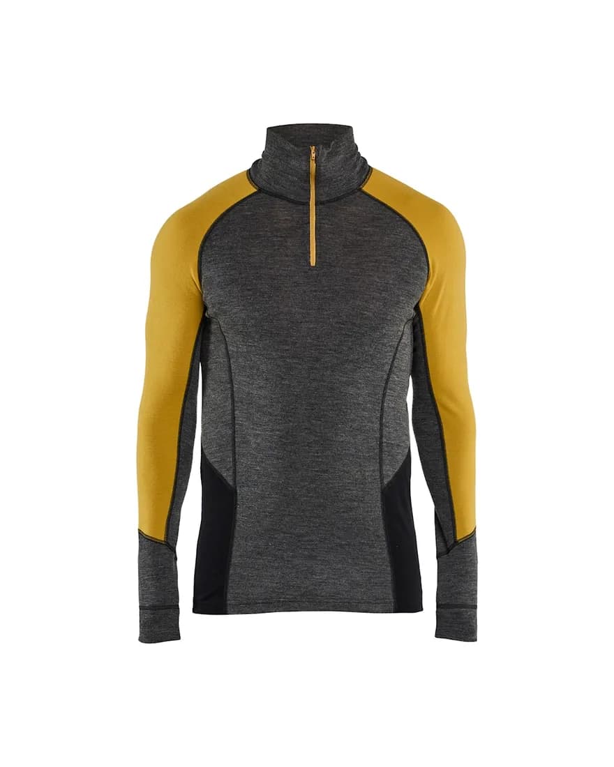 Unterhemd Half-Zip WARM 100% Merino