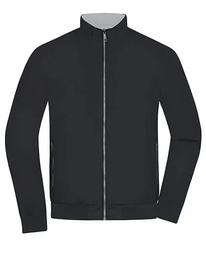 Men’s Reversible Blouson – Schwarz / Silber