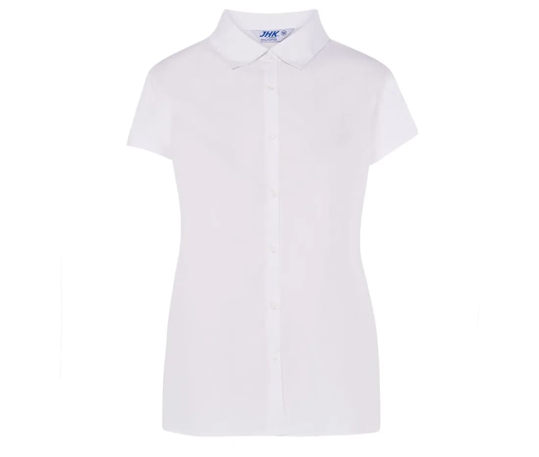 Lady Casual & Business Ss Shirt Poplin – Weiss