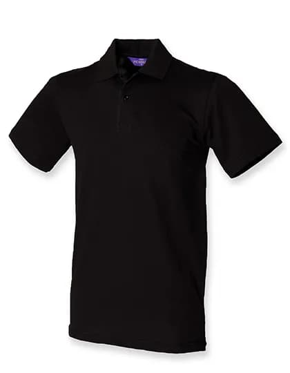 Men’s Stretch Piqué Polo Shirt – Noir