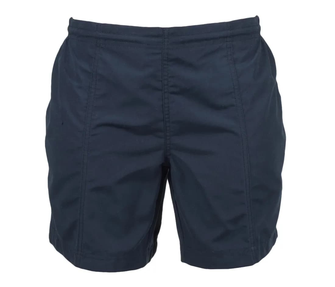 Short de sport à devant plat femme – Marine